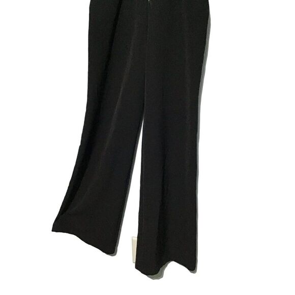 XOXO Black Jumpsuit Spaghetti Straps Wide Leg Pockets - Picture 6 of 10